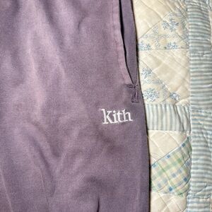 Kith Classic Logo Sweatpants in Purple